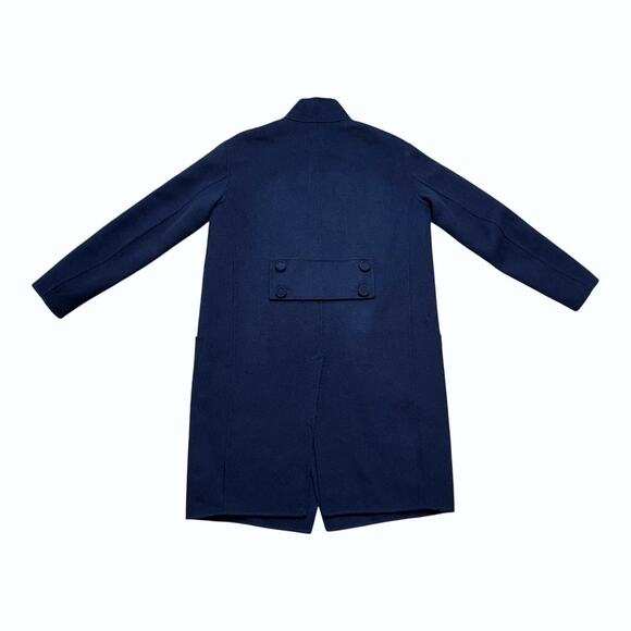 Ulla Johnson Eleanor Coat Midnight Blue Wool Open Font Size Small - Picture 4 of 6
